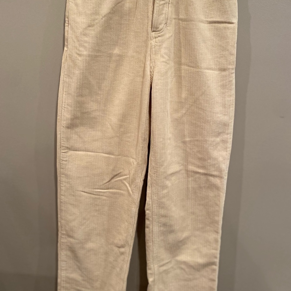 Cream corduroy button pants - Picture 8 of 12